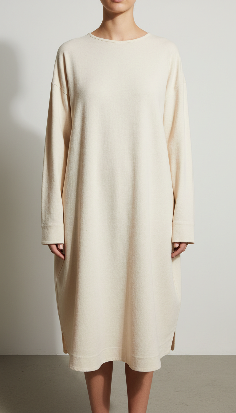 Ivory canvas relaxed-fit shirt